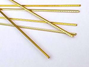 BRASS FRET WIRE 2.7mm CROWN 6  300MM LENGTHS